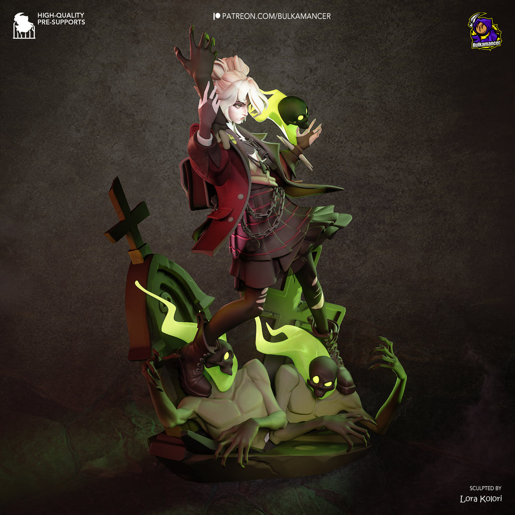 Graveborn Hex Statue