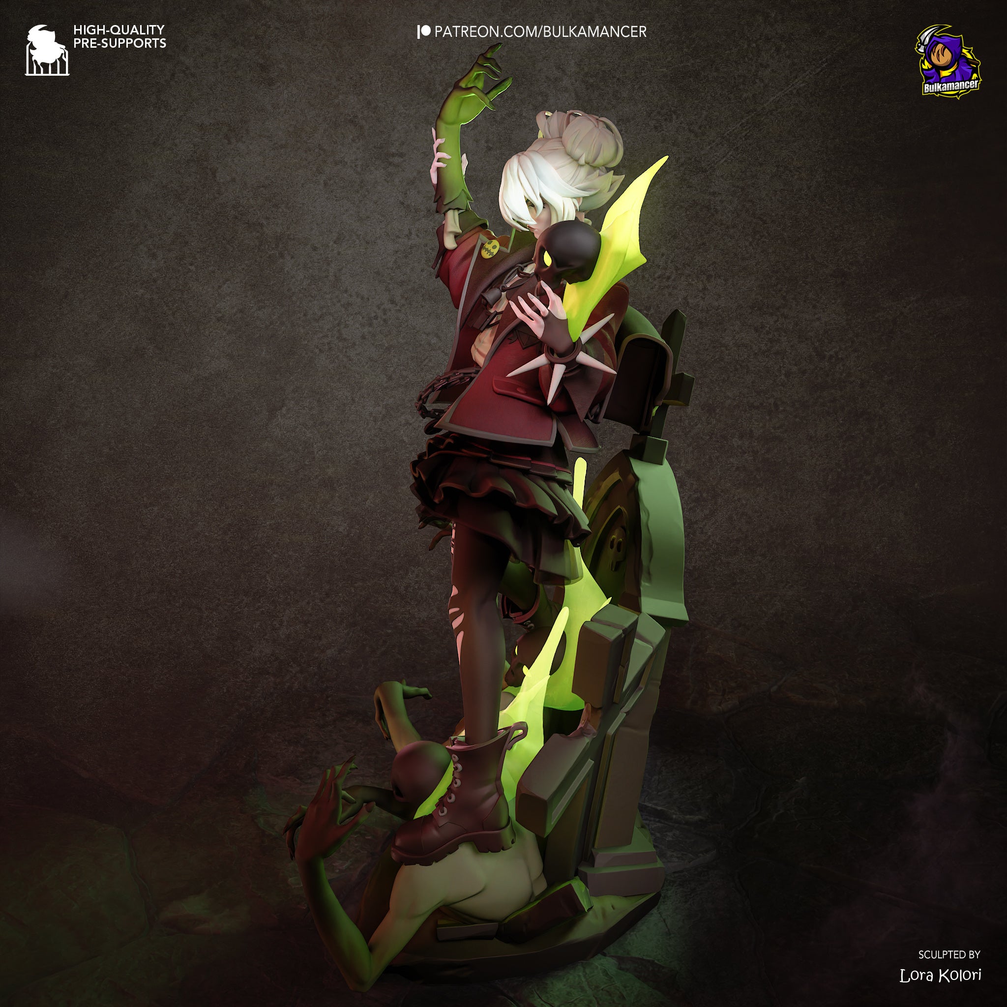 Graveborn Hex Statue