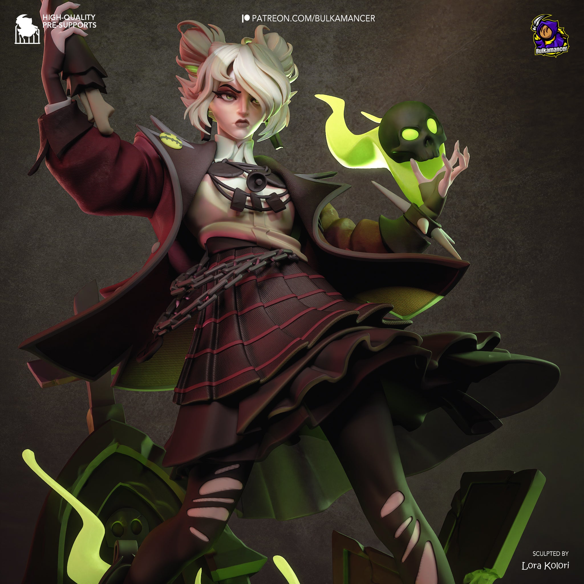 Graveborn Hex Statue