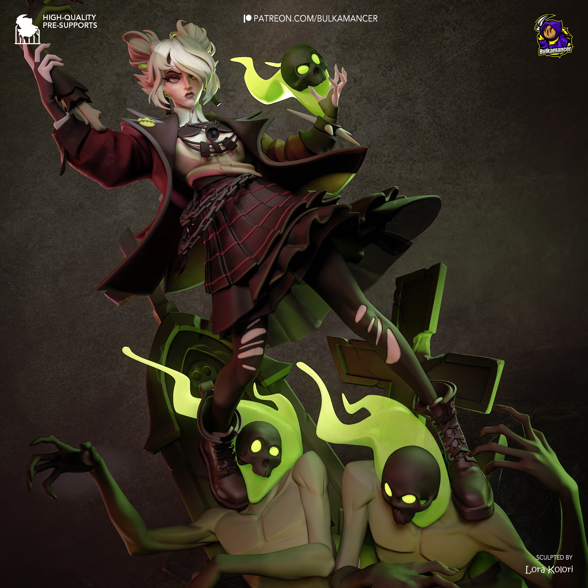 Graveborn Hex Statue