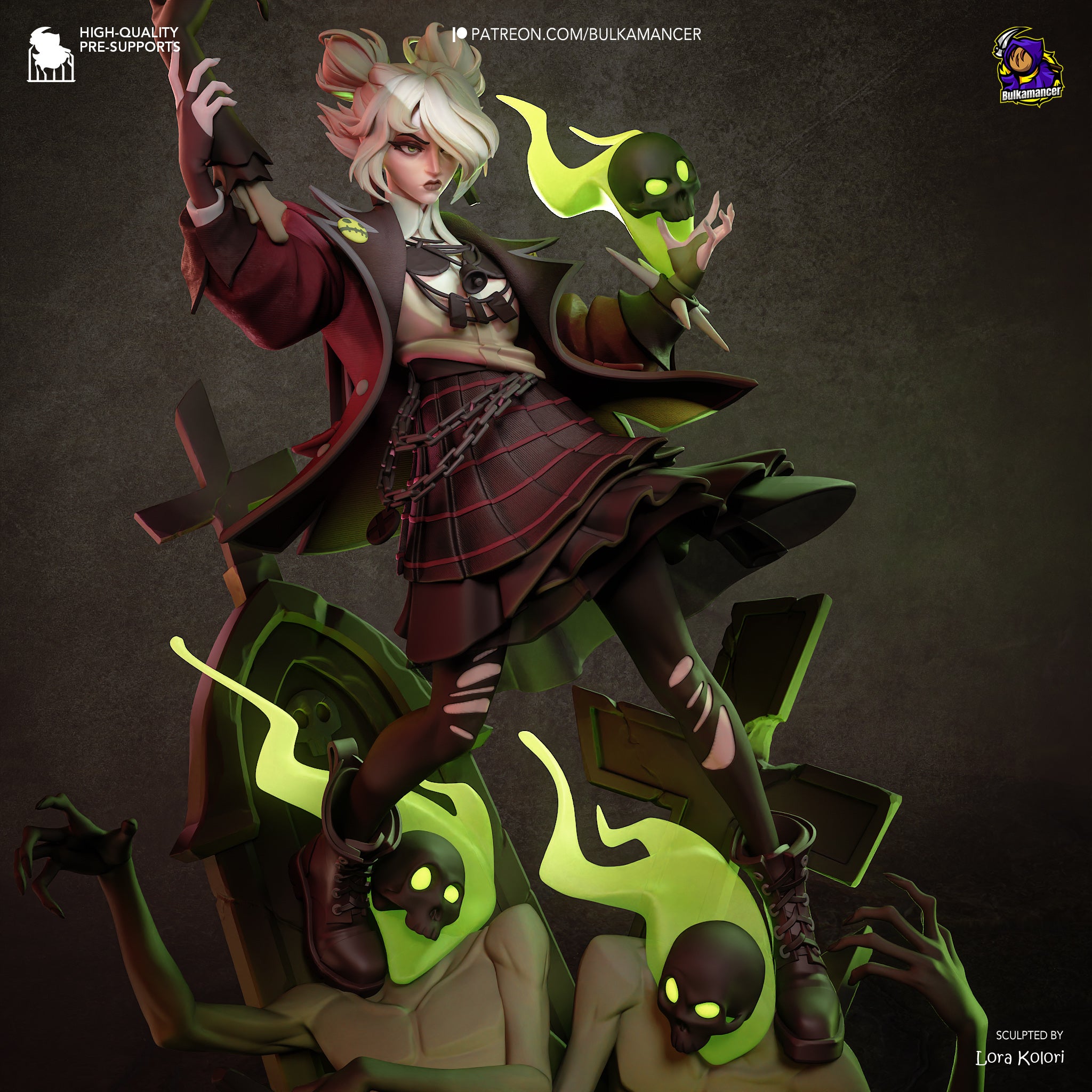 Graveborn Hex Statue