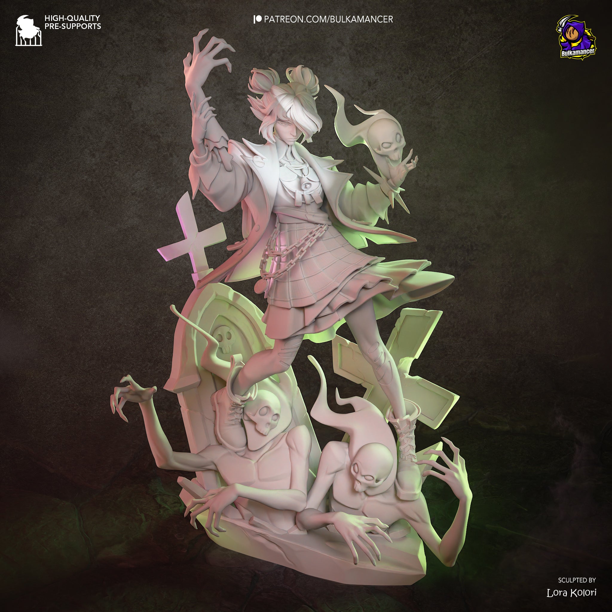 Graveborn Hex Statue