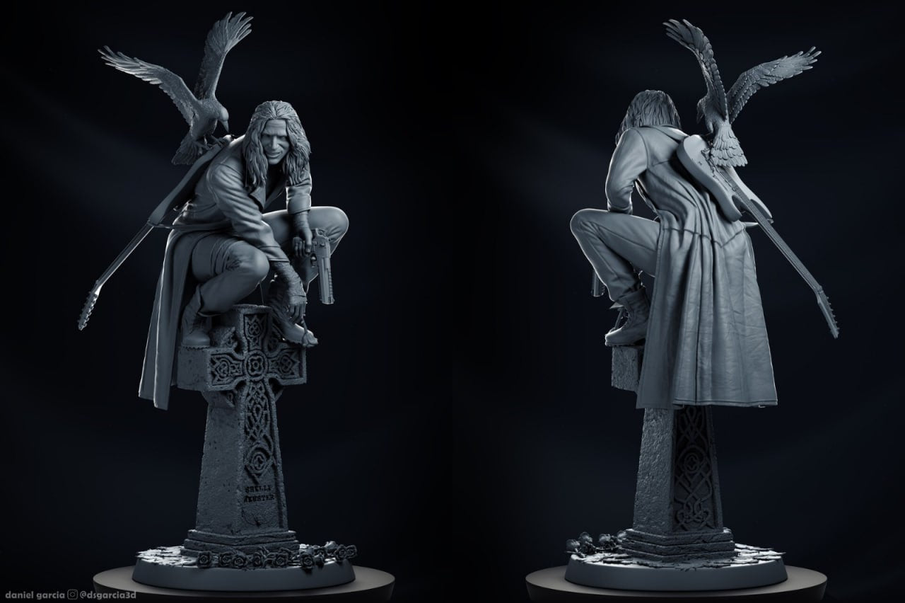 Dark Gothic Avenger Statue