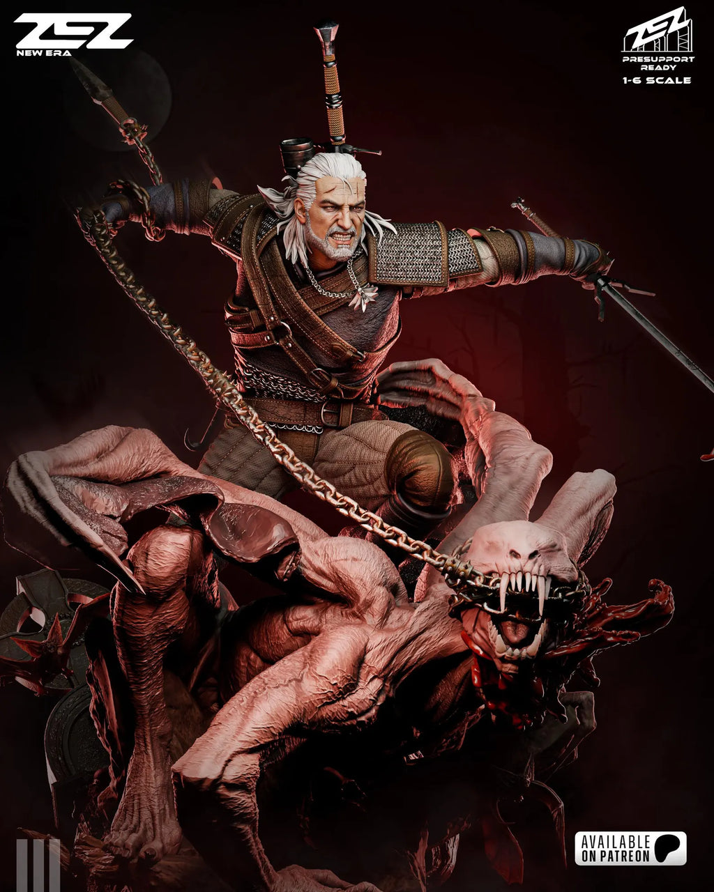 The White Wolf Hunt Diorama