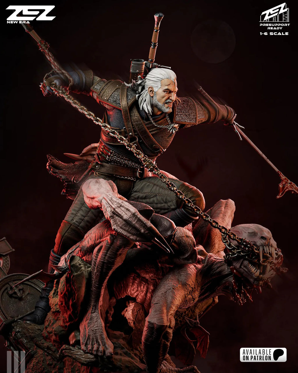 The White Wolf Hunt Diorama