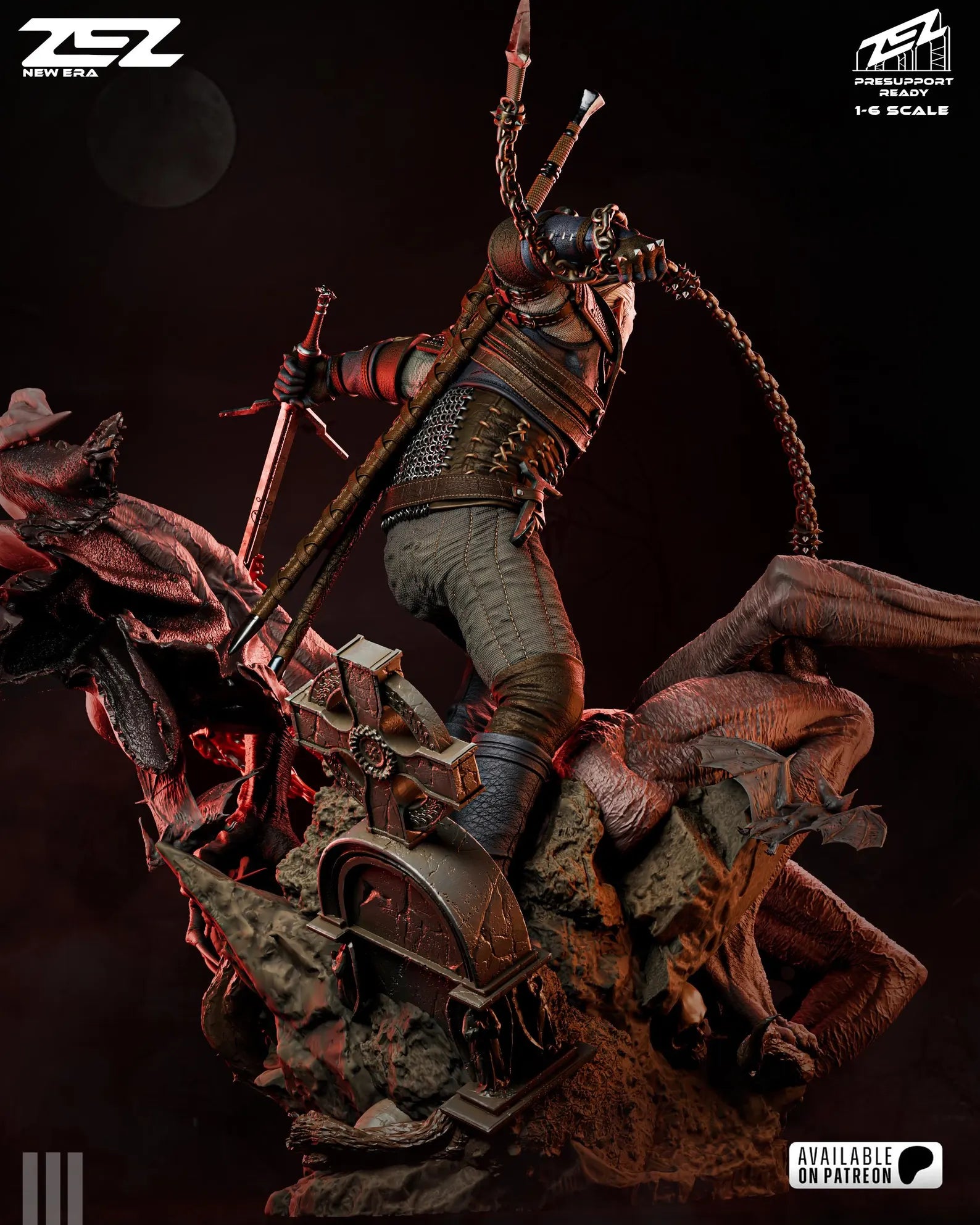 The White Wolf Hunt Diorama