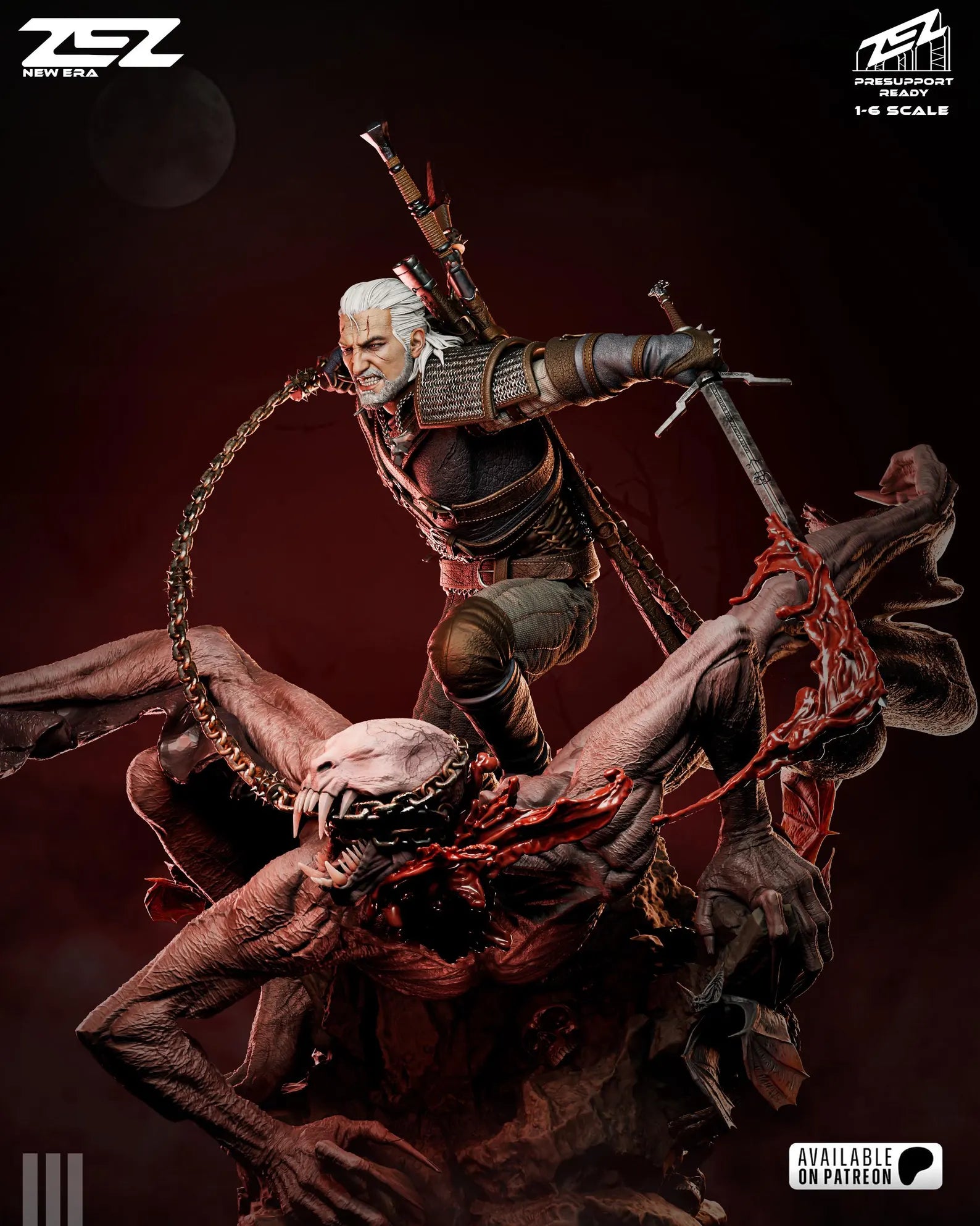 The White Wolf Hunt Diorama