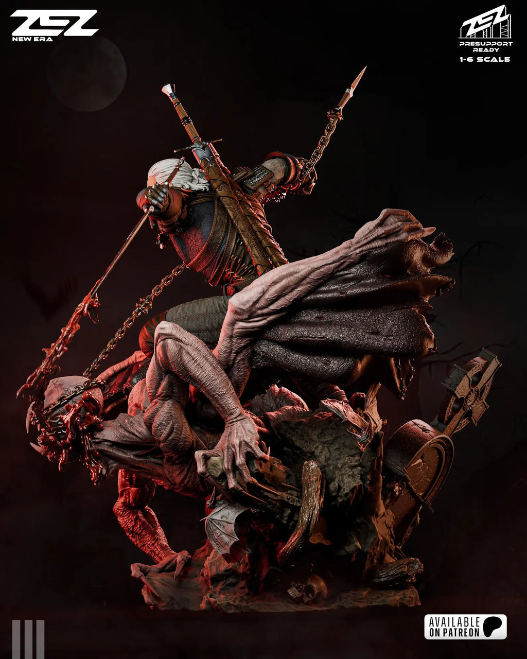 The White Wolf Hunt Diorama