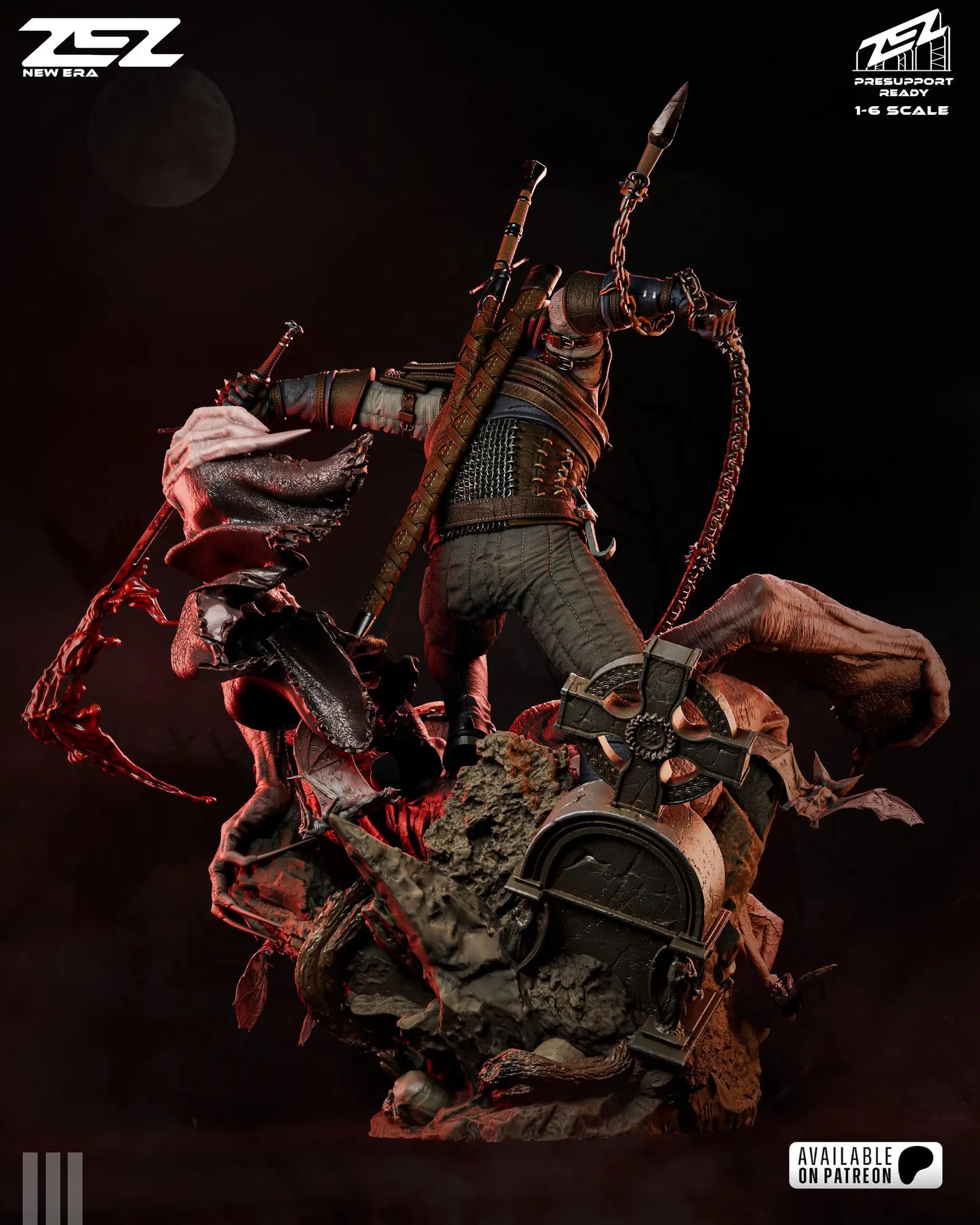 The White Wolf Hunt Diorama