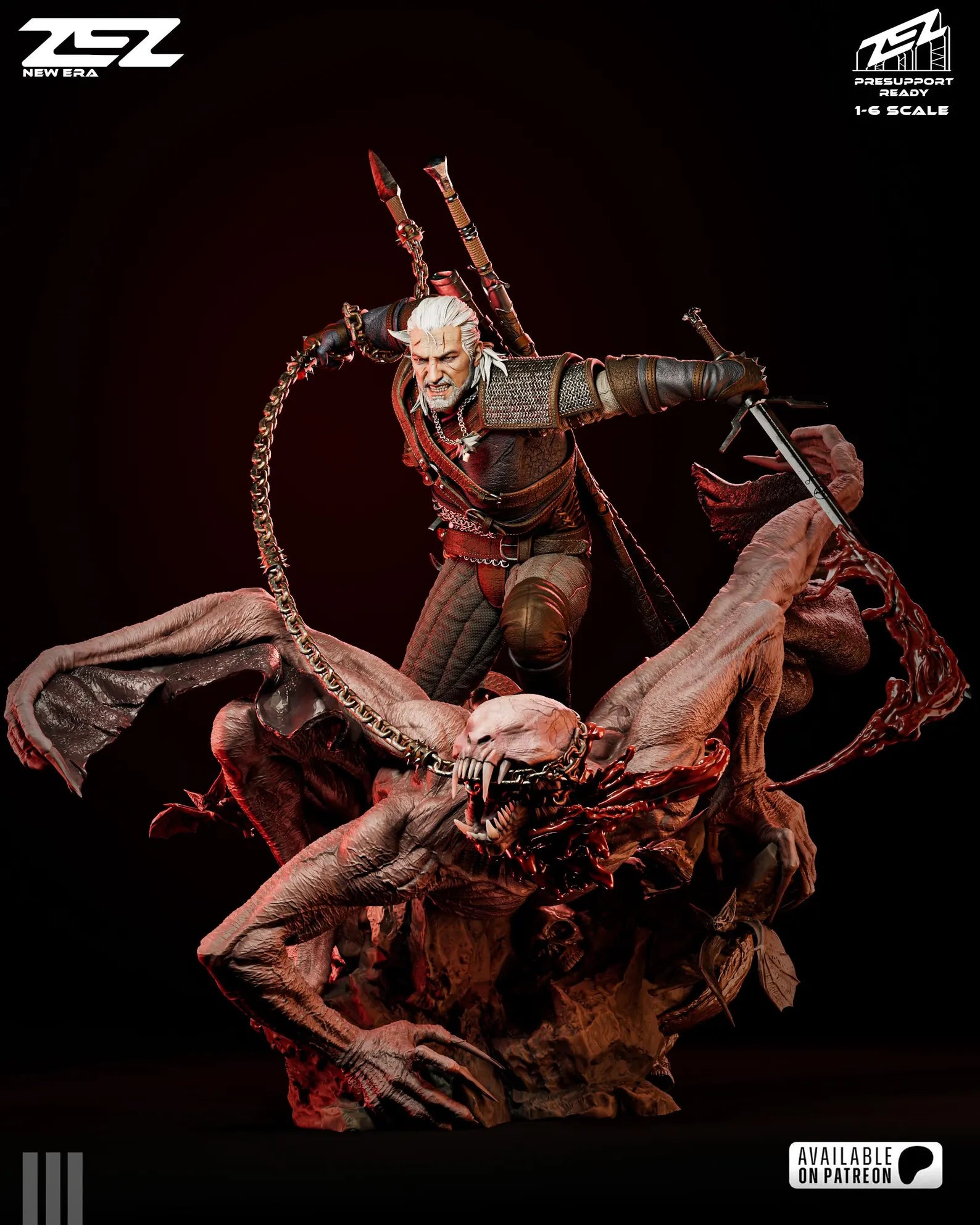 The White Wolf Hunt Diorama