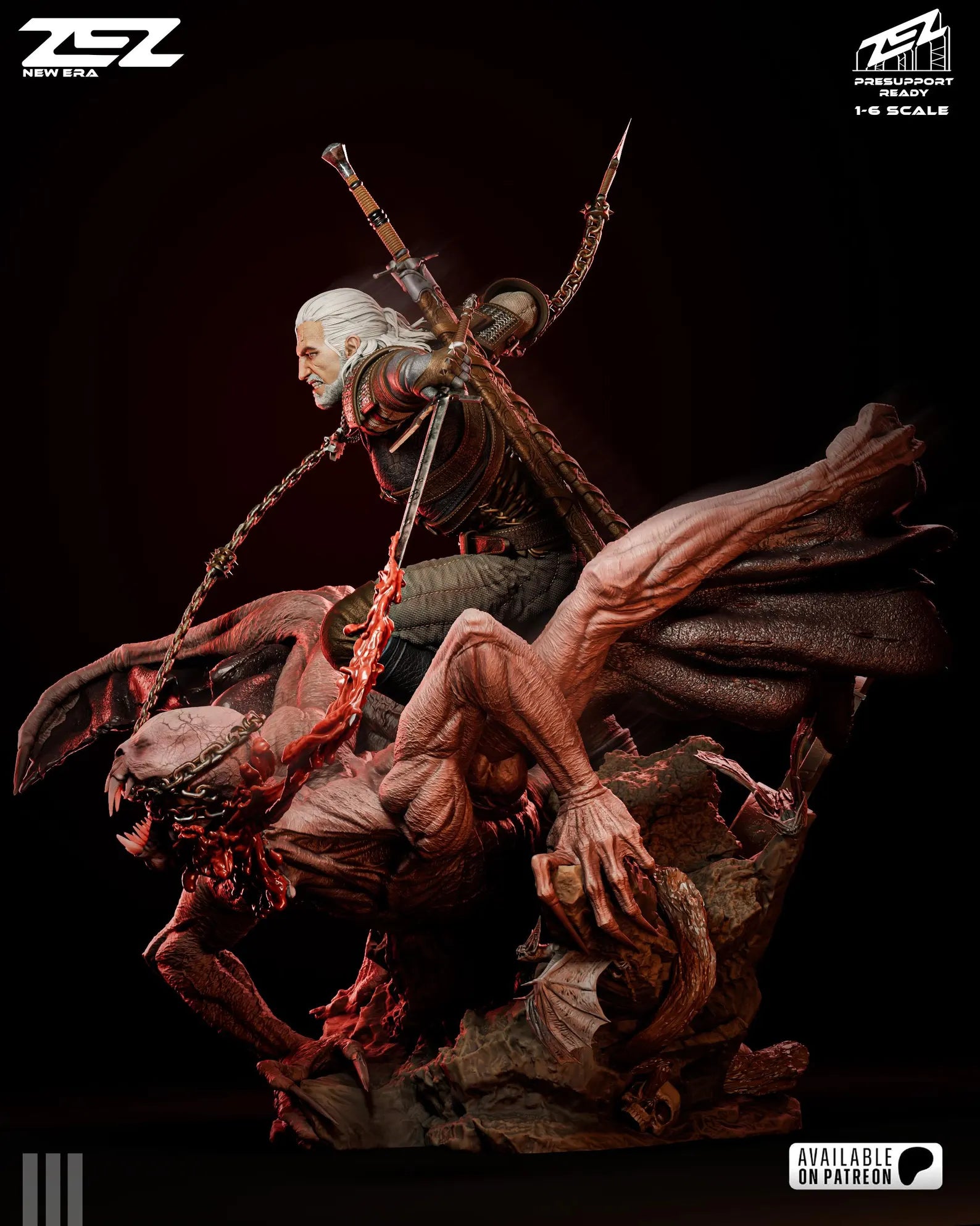 The White Wolf Hunt Diorama