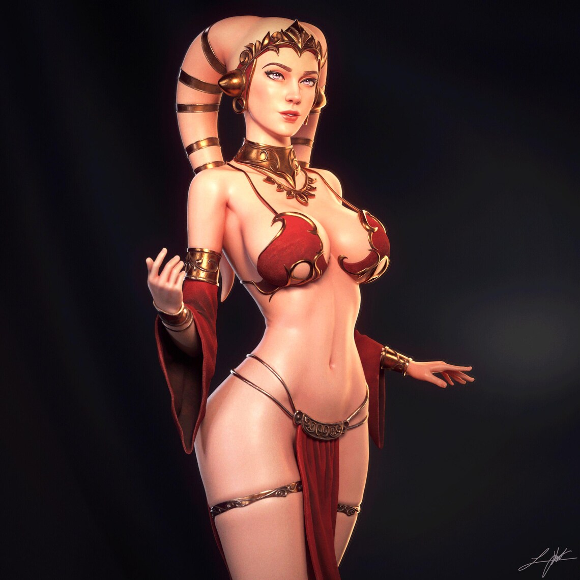 Space Hostess Statue
