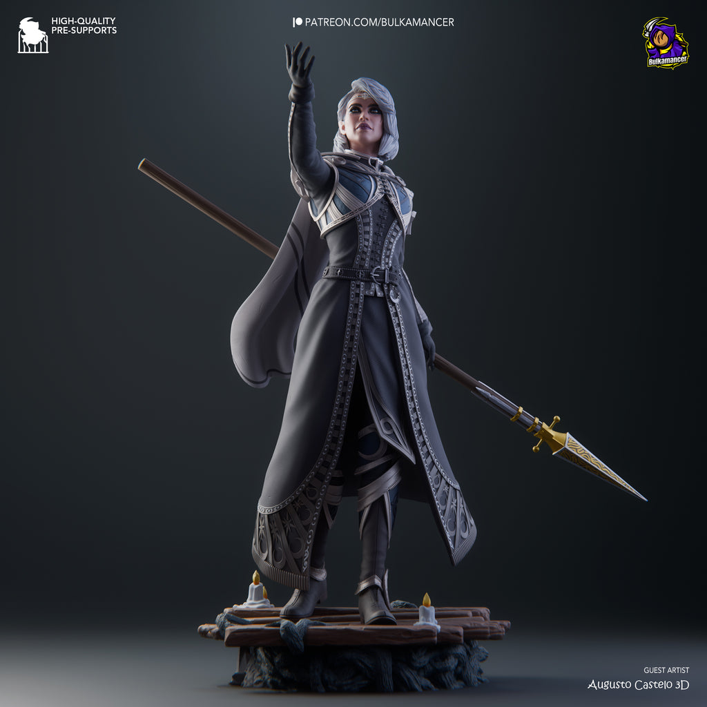 Moonlit Cleric Statue