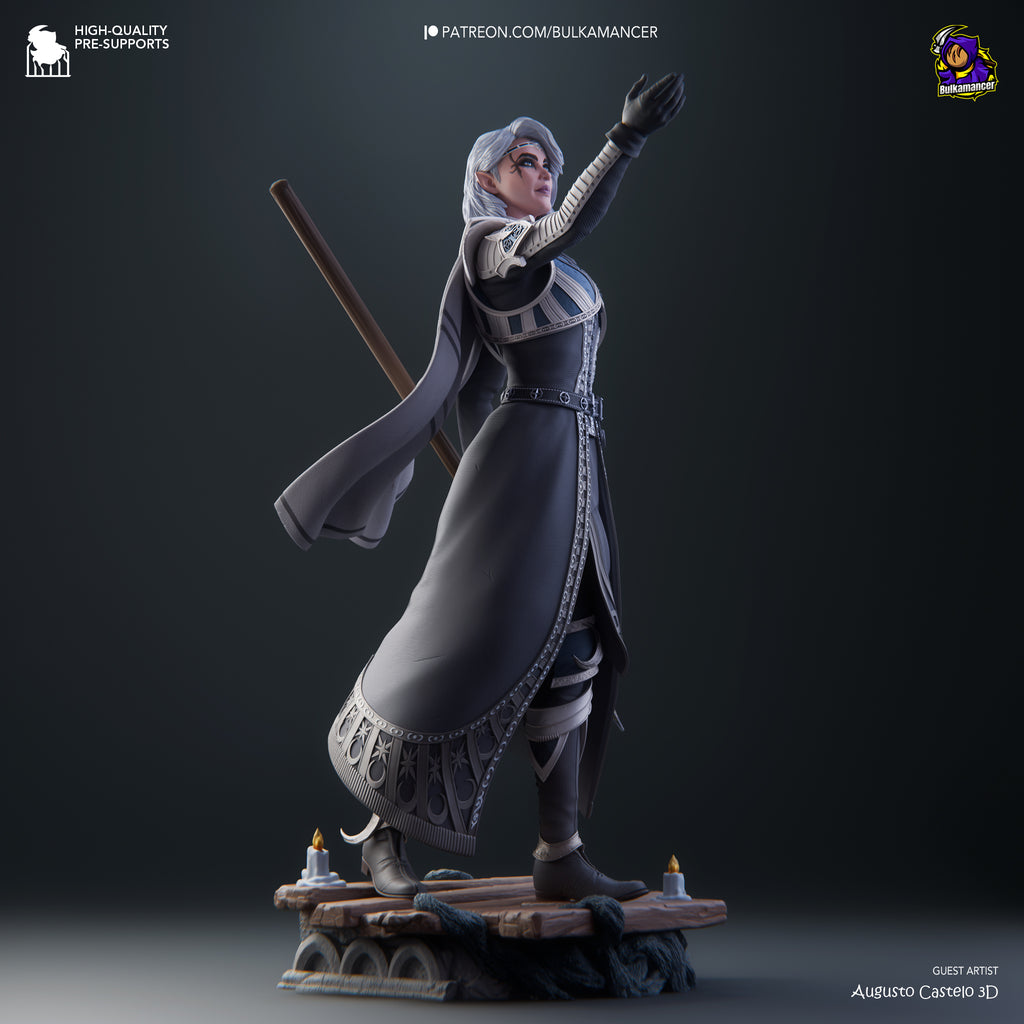 Moonlit Cleric Statue