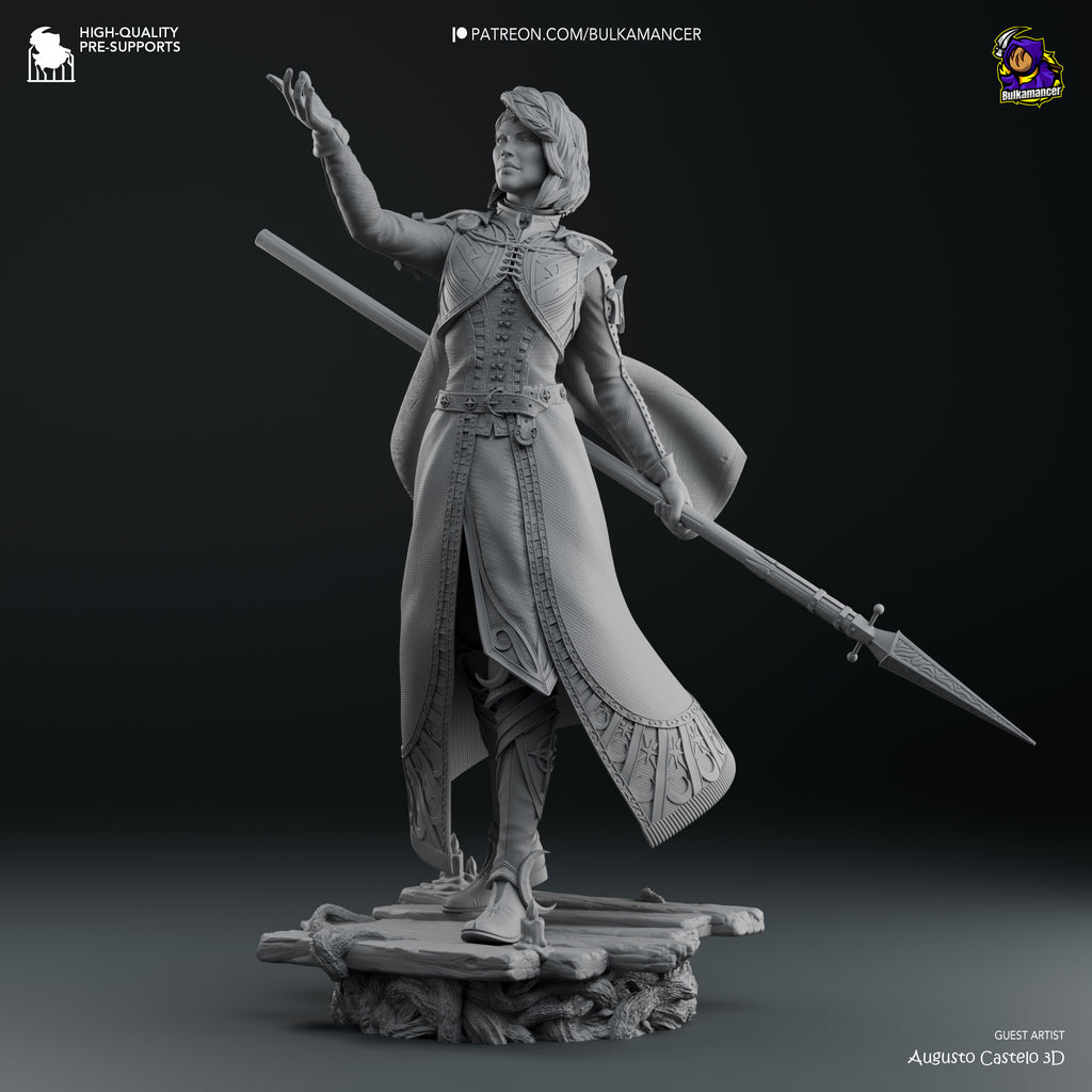 Moonlit Cleric Statue