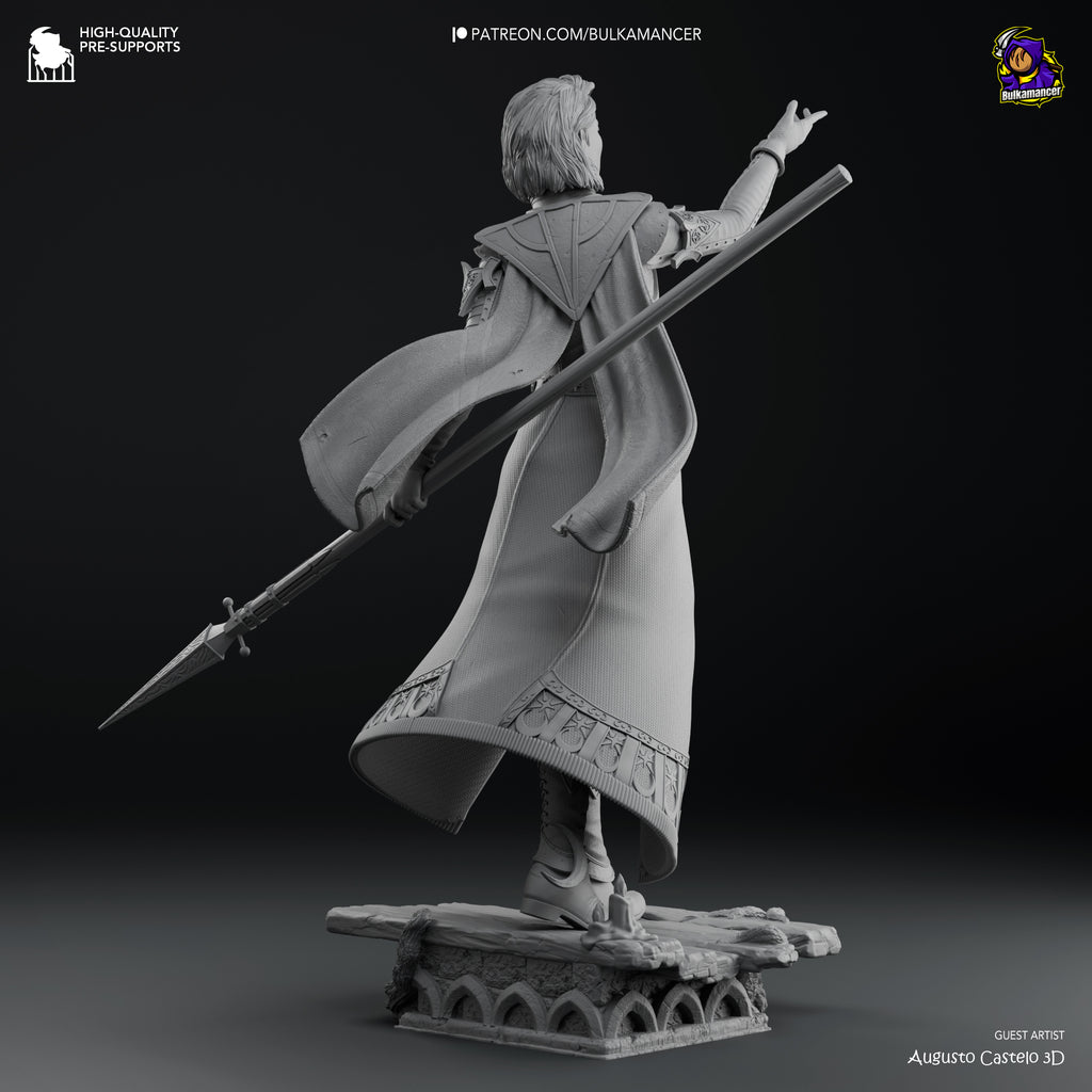 Moonlit Cleric Statue