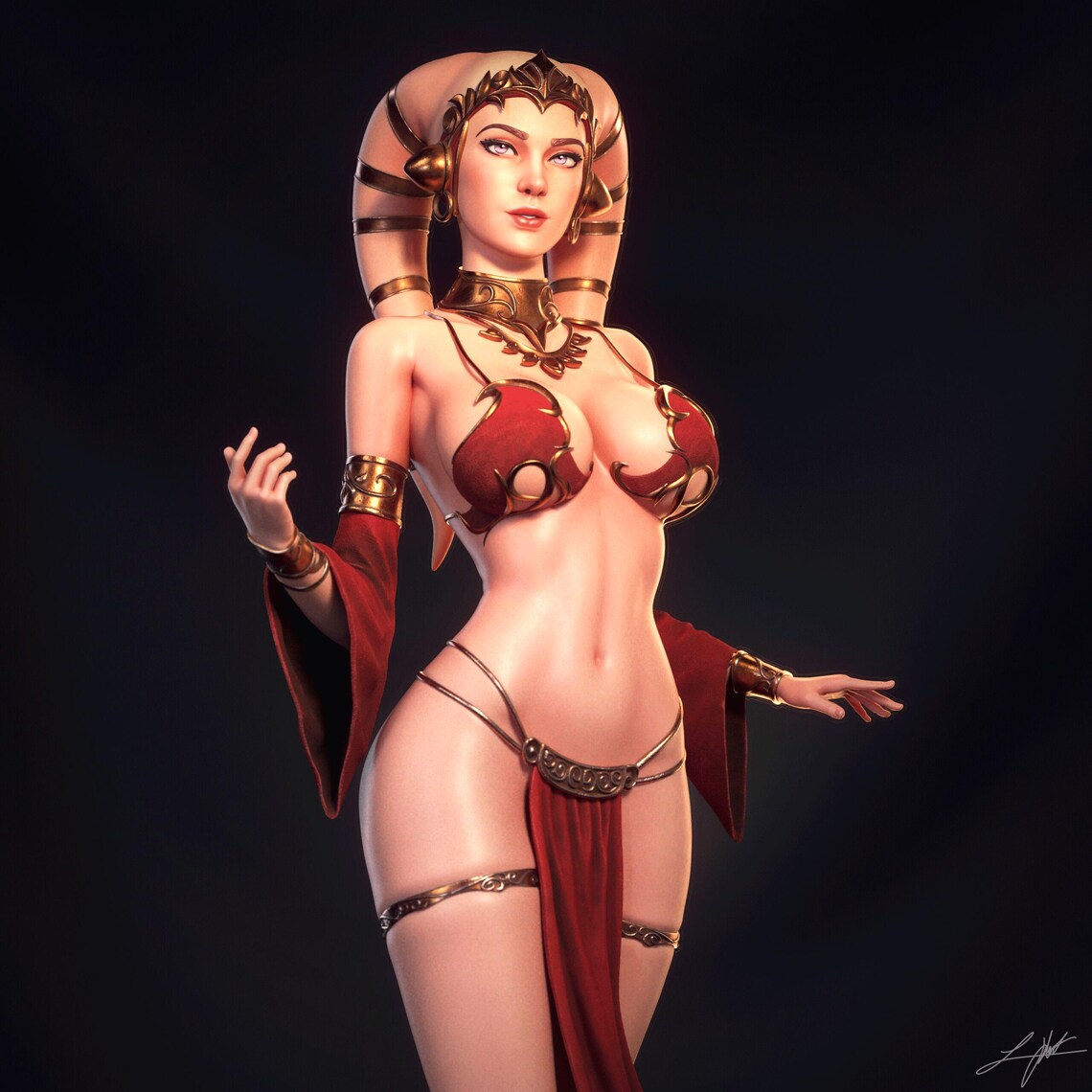 Space Hostess Statue