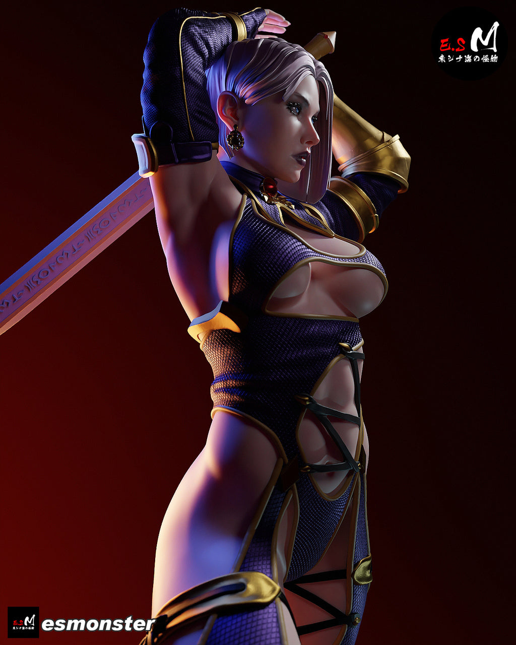 The Violet Duelist Statue