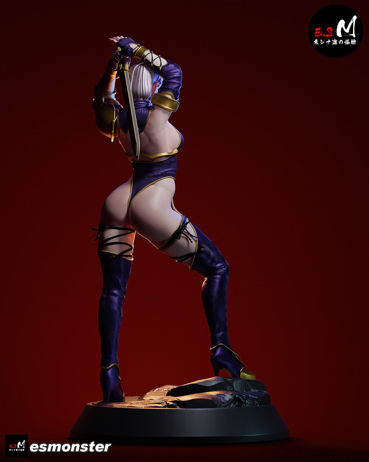 The Violet Duelist Statue