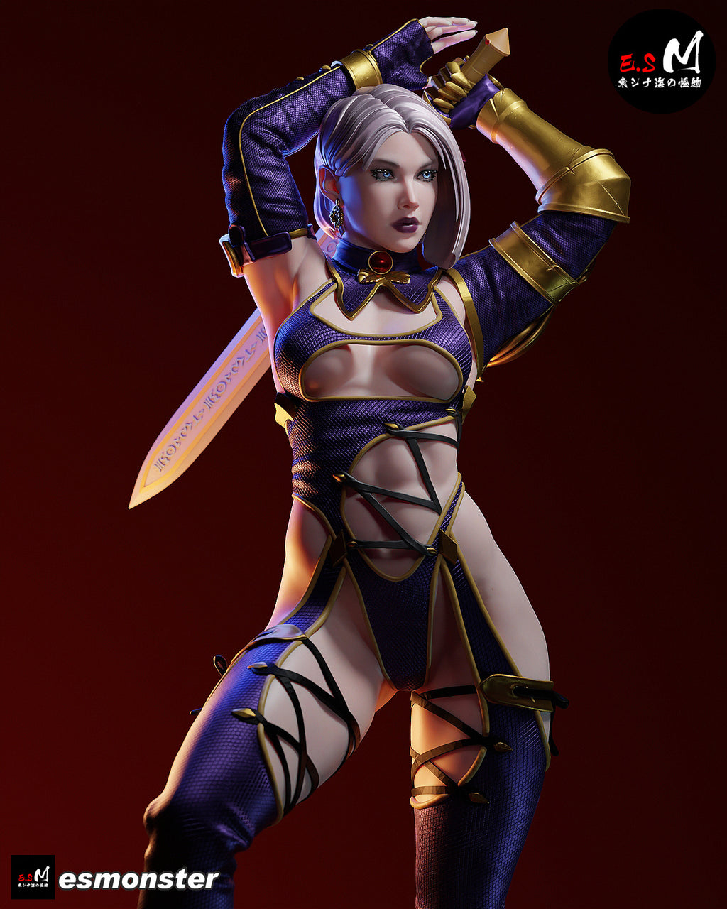 The Violet Duelist Statue