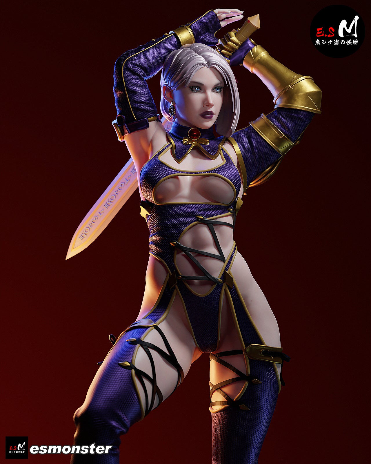 The Violet Duelist Statue