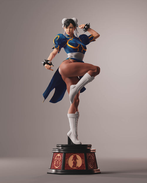 Classic Fighter Girl Statue