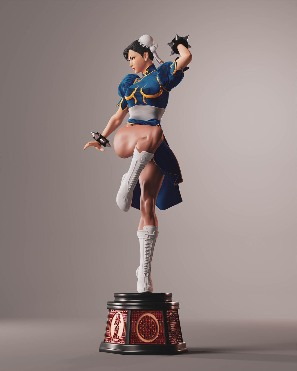 Classic Fighter Girl Statue