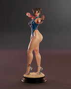 Blue Lotus Fighter Statue