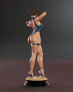 Blue Lotus Fighter Statue