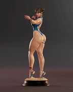 Blue Lotus Fighter Statue