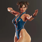 Blue Lotus Fighter Statue