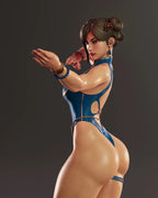 Blue Lotus Fighter Statue