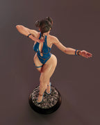 Blue Lotus Fighter Statue