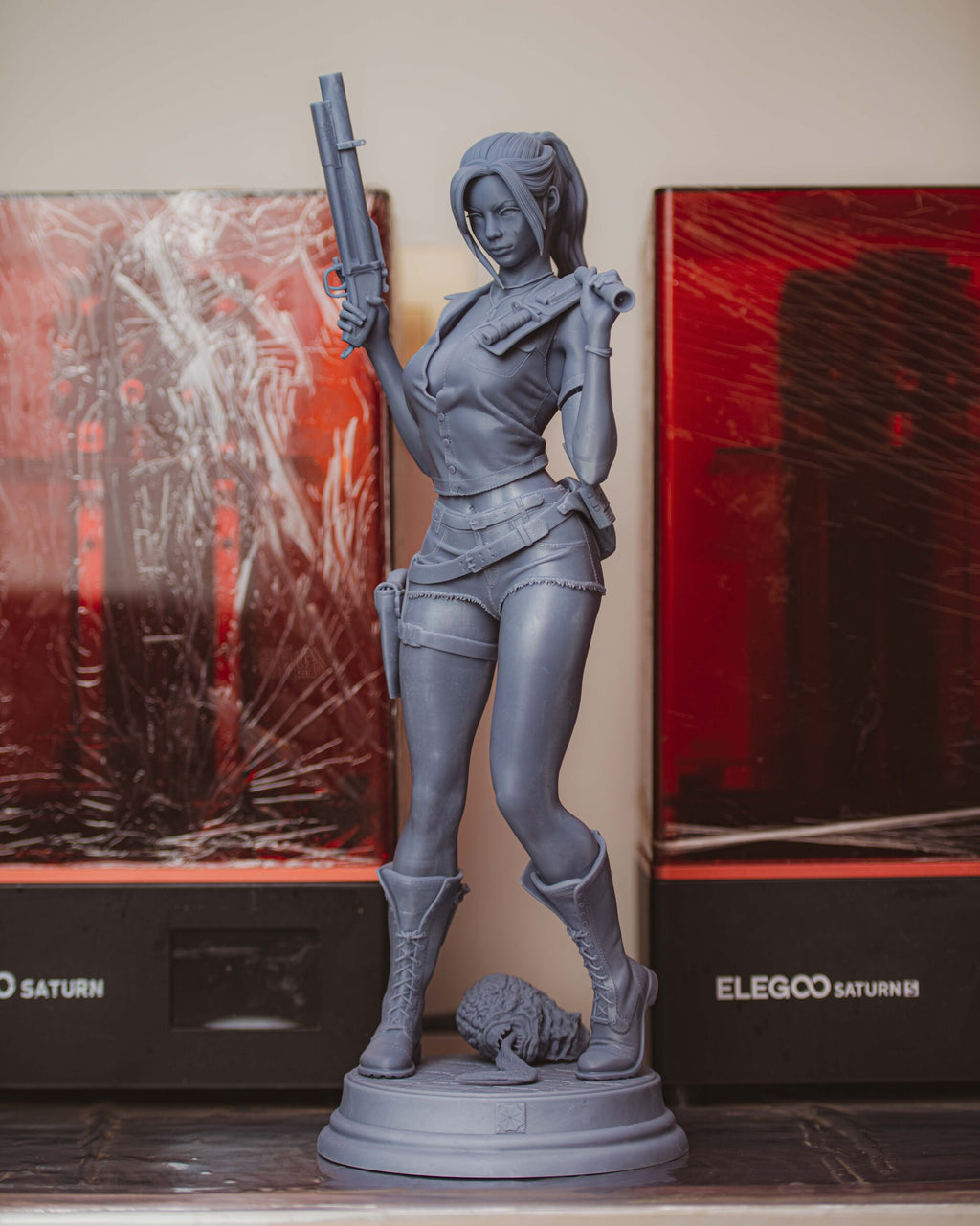 Red Jacket Survivor Statue