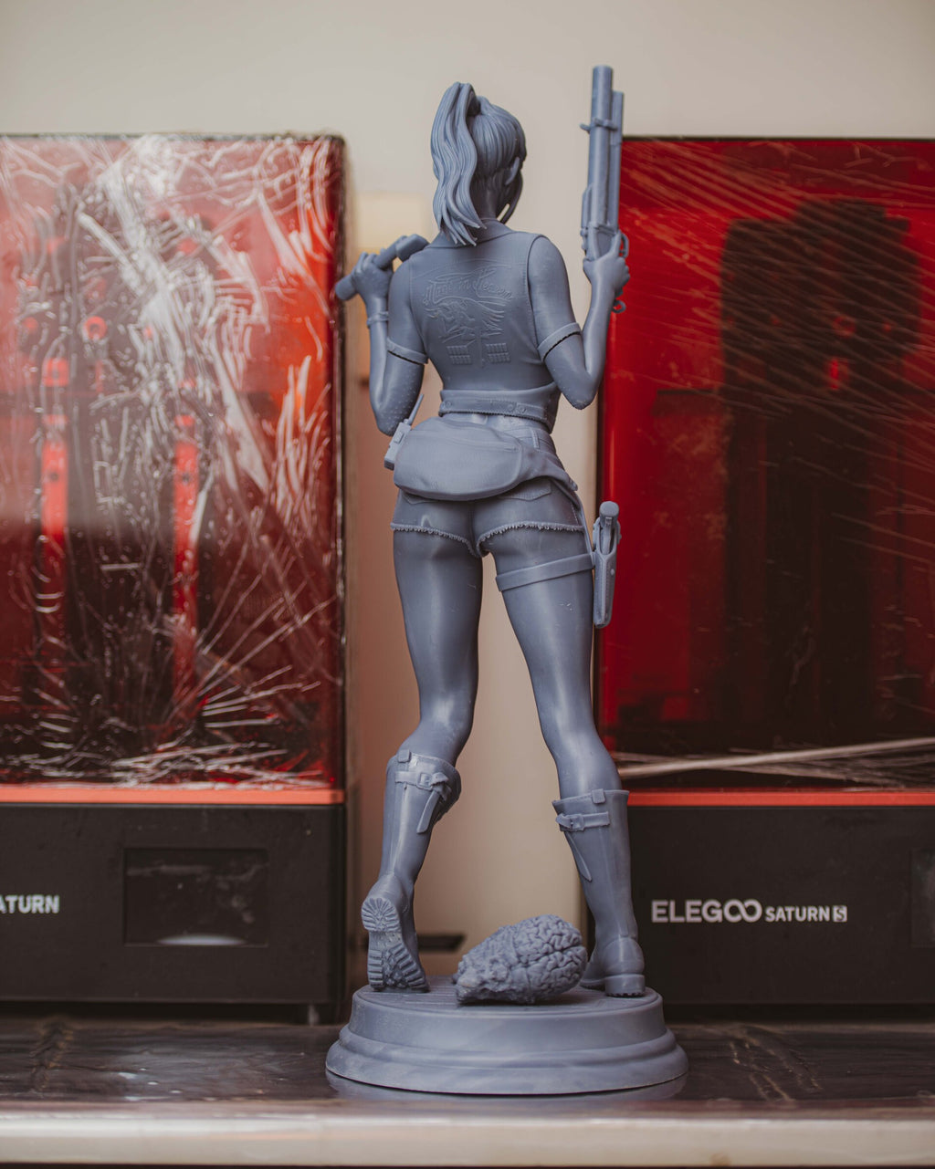 Red Jacket Survivor Statue