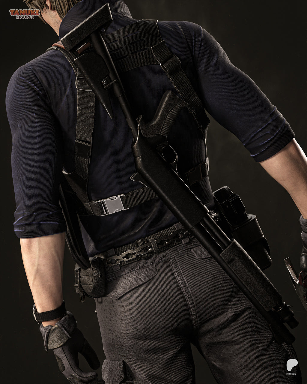 Tactical Horror Survivor Statue