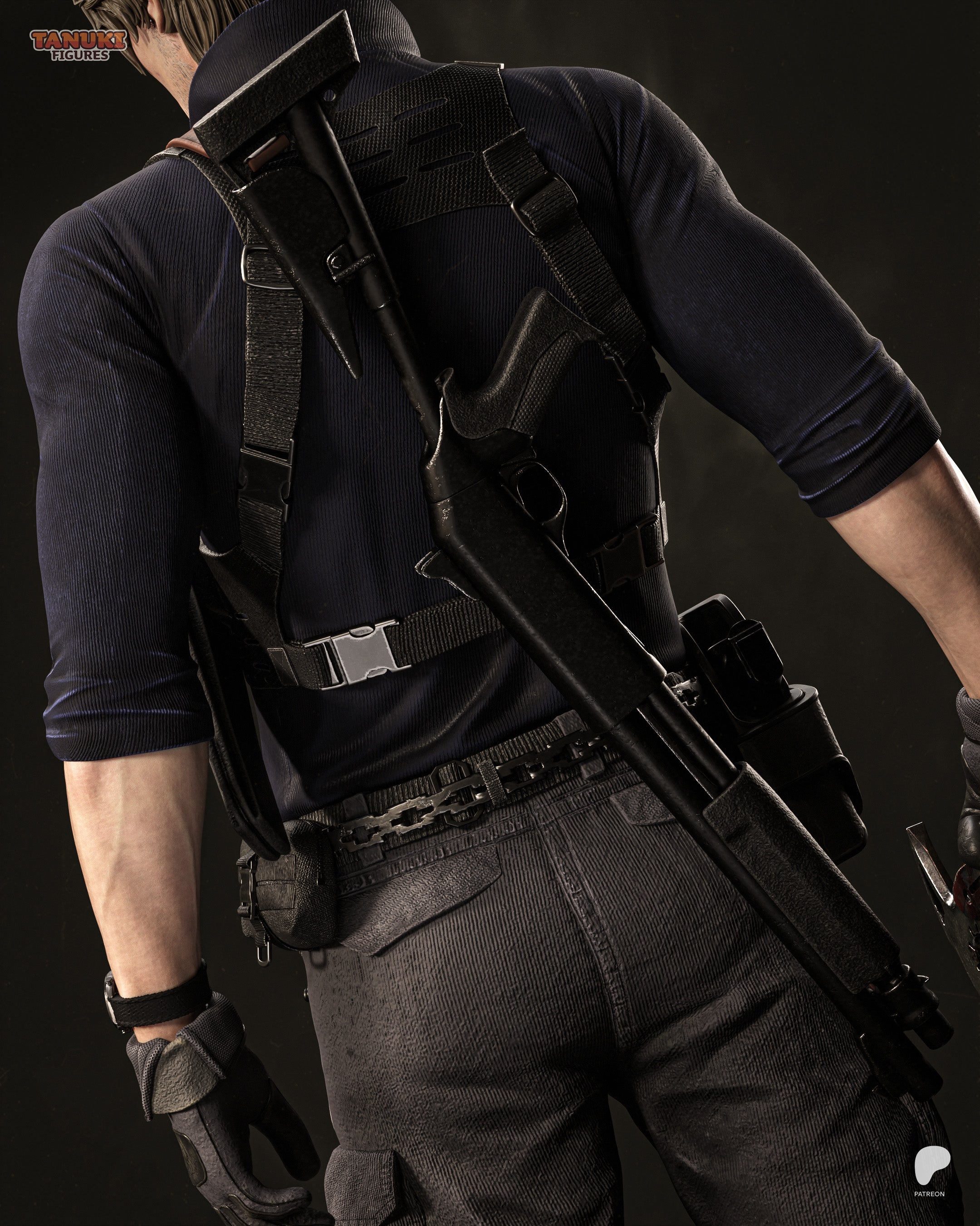 Tactical Horror Survivor Statue