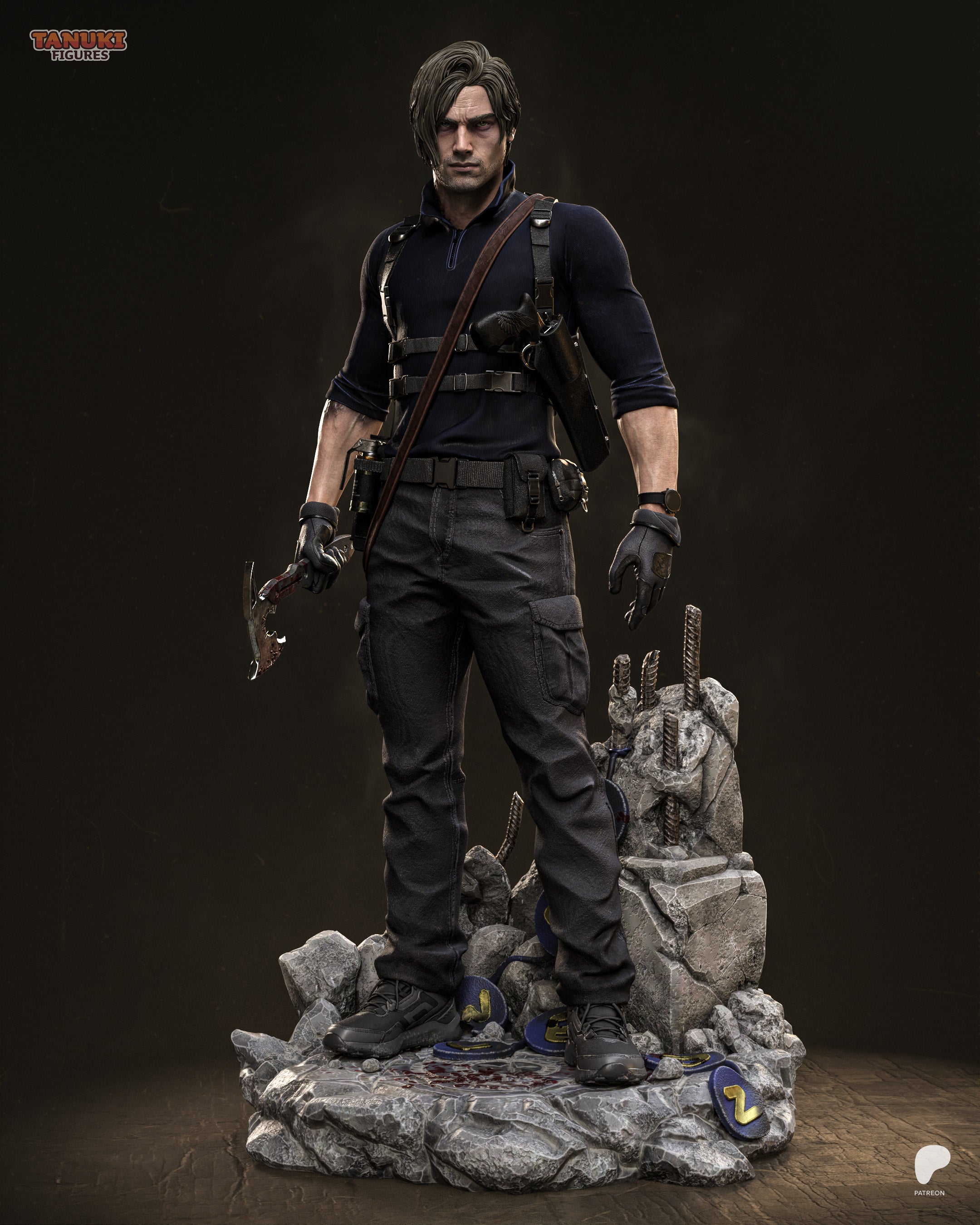Tactical Horror Survivor Statue