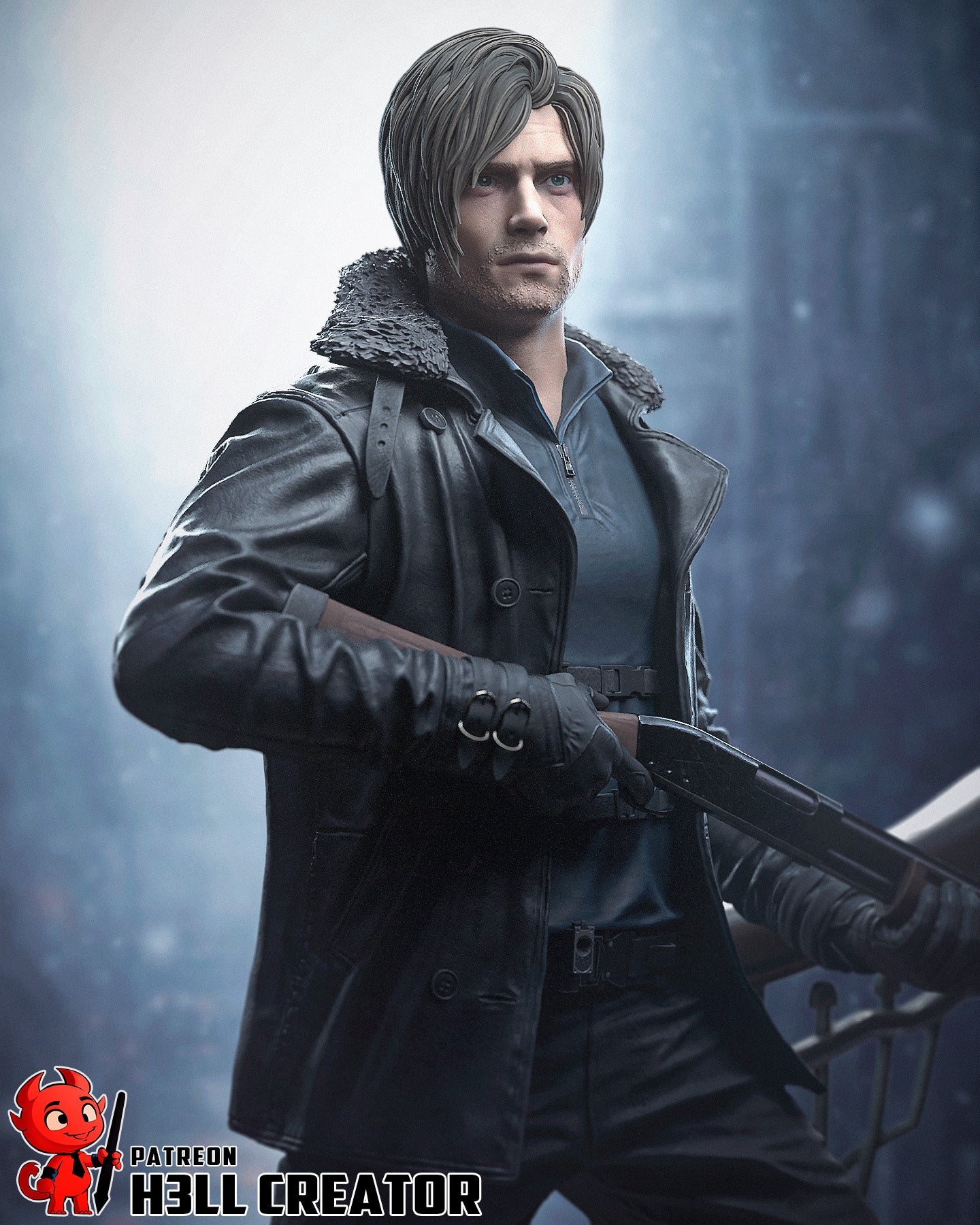 Survival Horror Agent Statue
