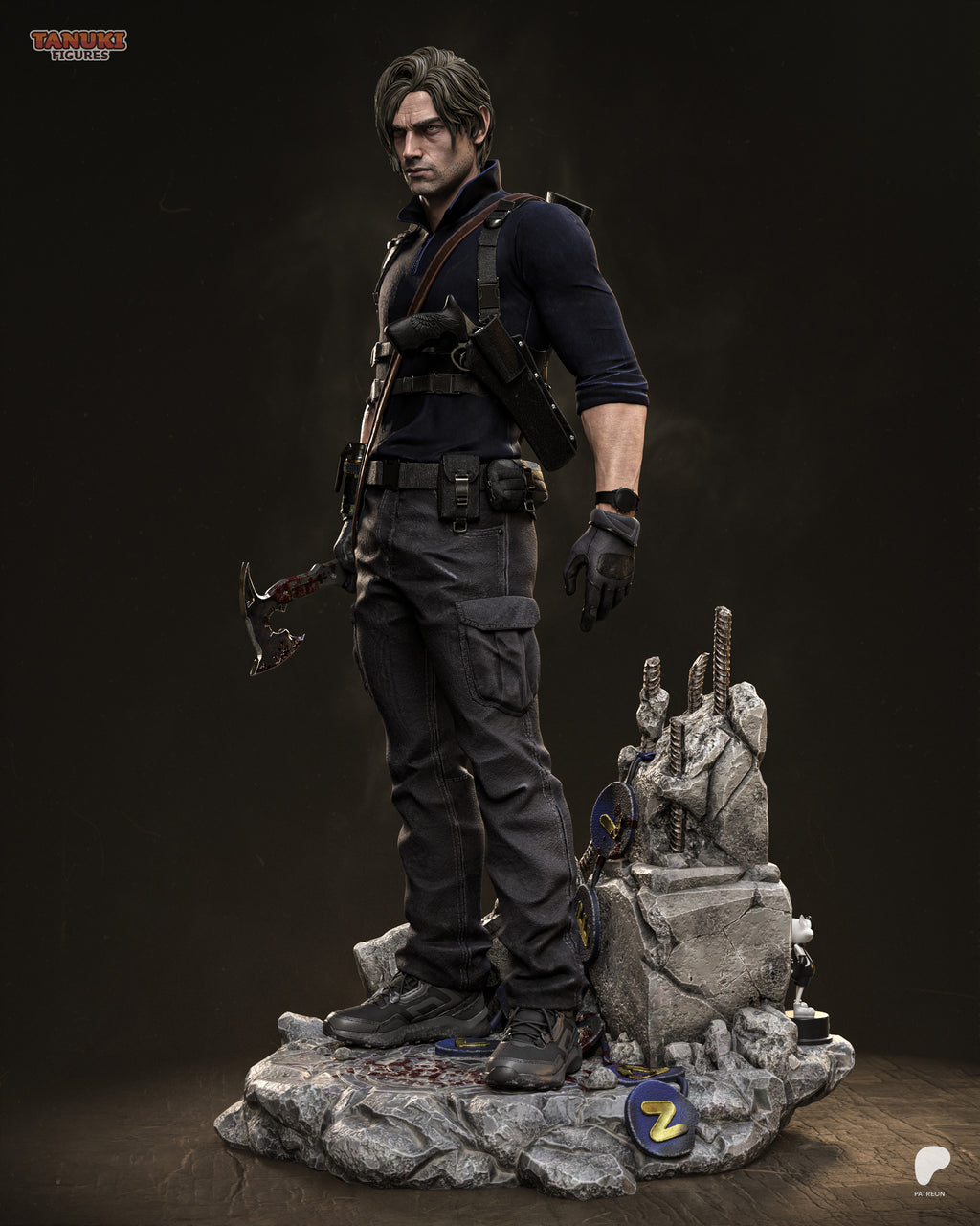 Tactical Horror Survivor Statue