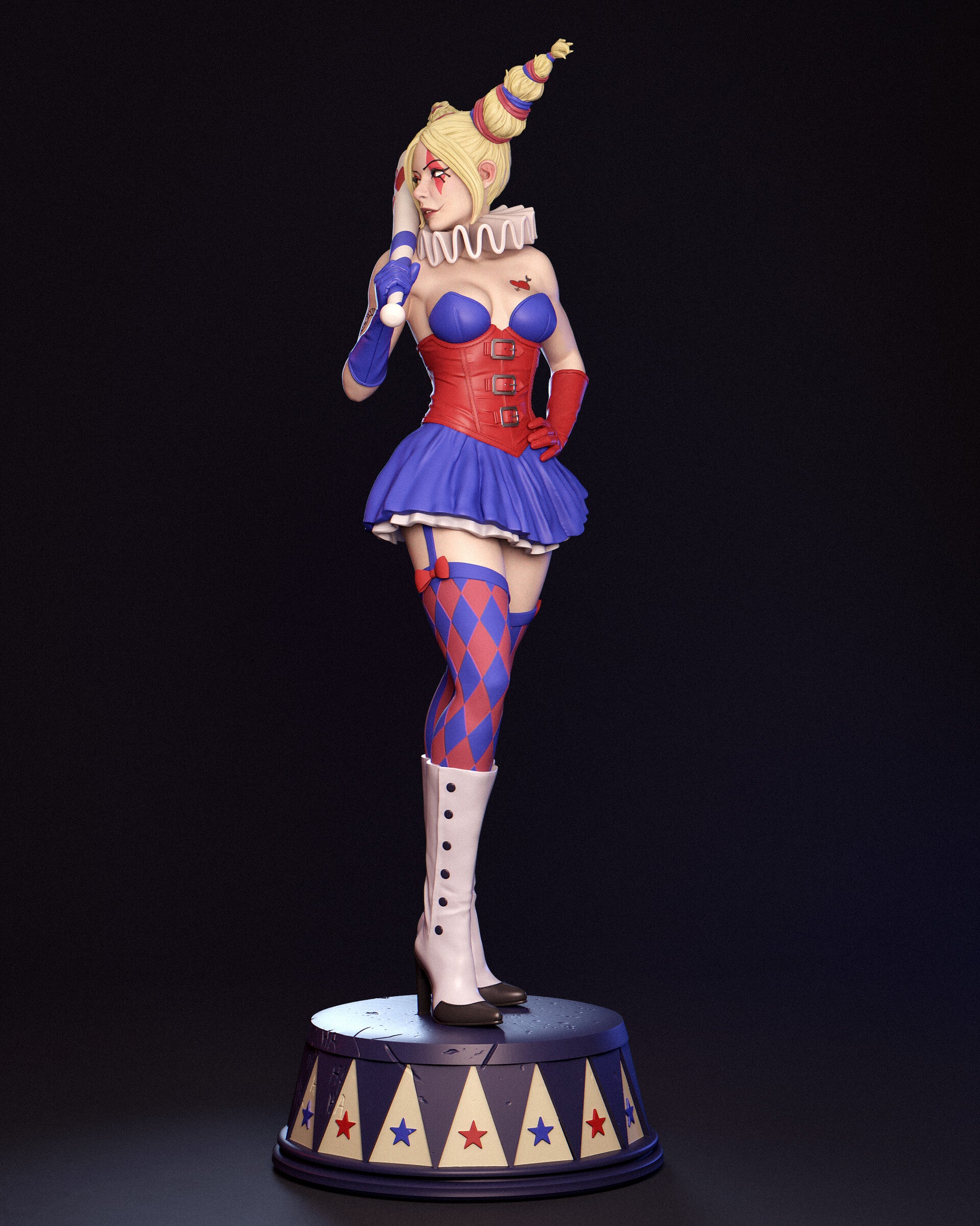 Harley Quinn Clown Statue