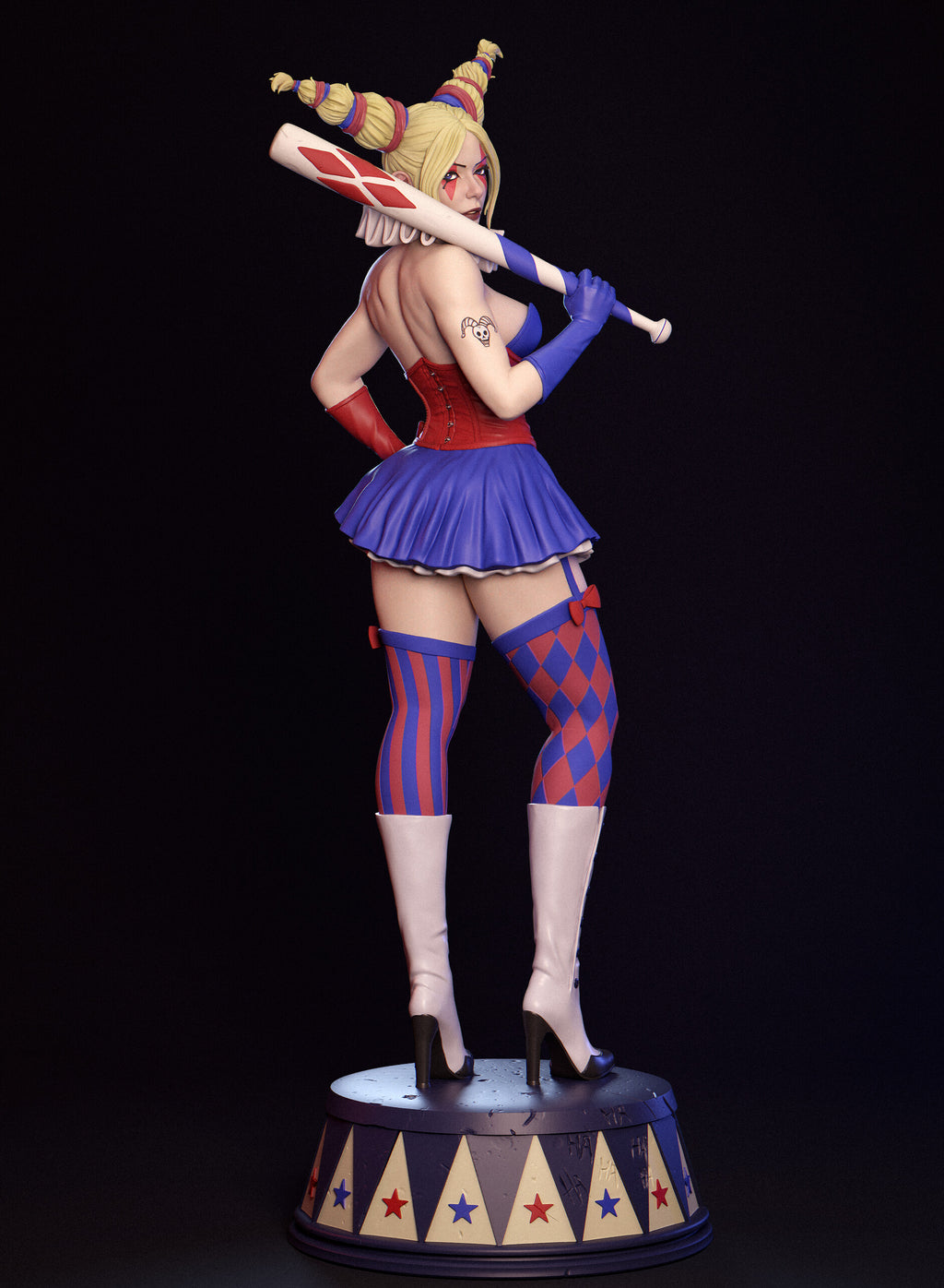 Harley Quinn Clown Statue