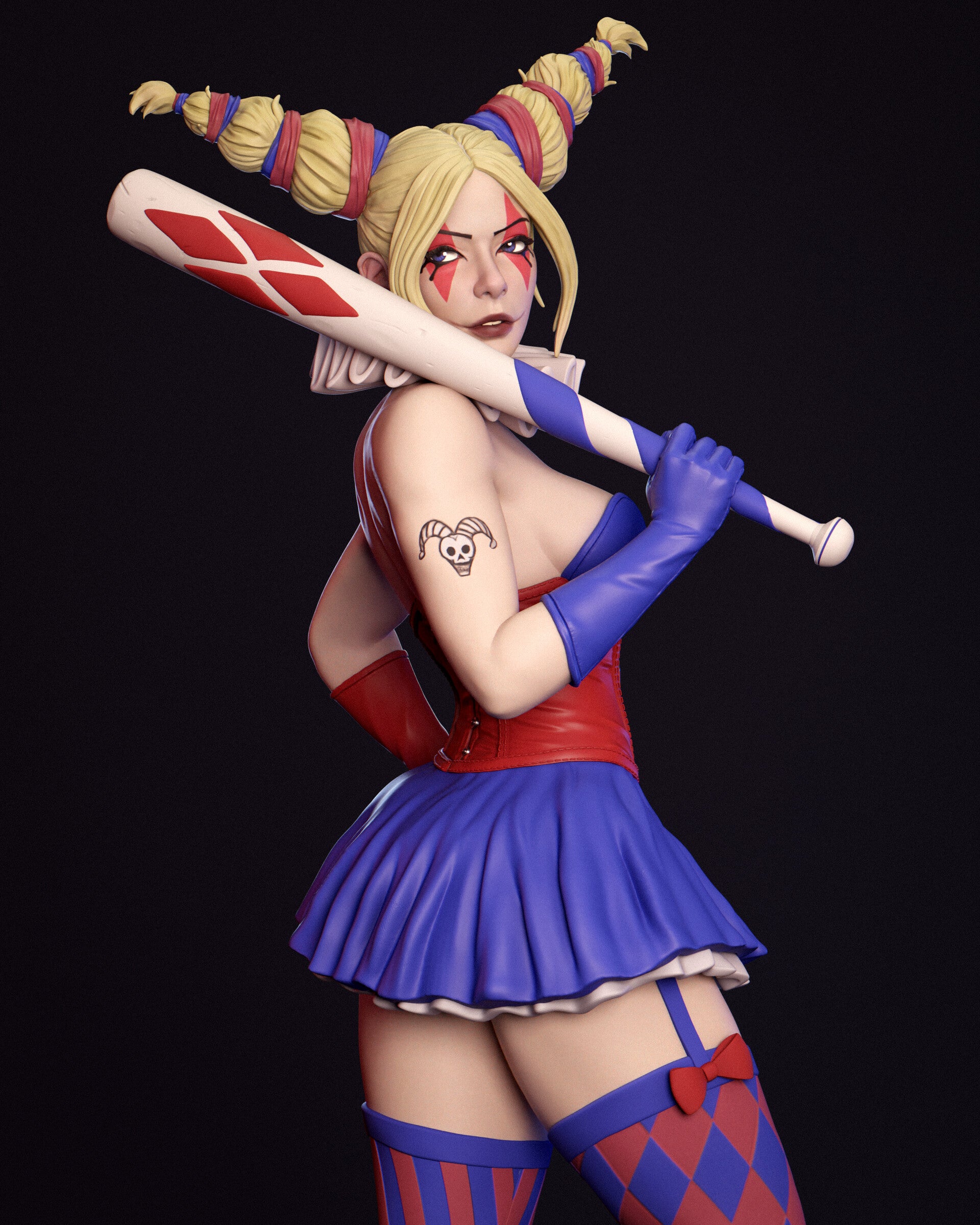 Harley Quinn Clown Statue