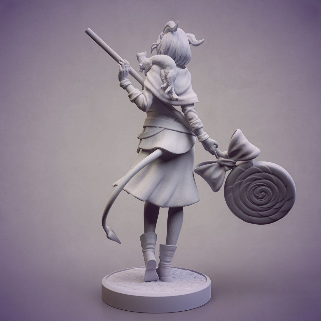 Tiefling Cleric Statue
