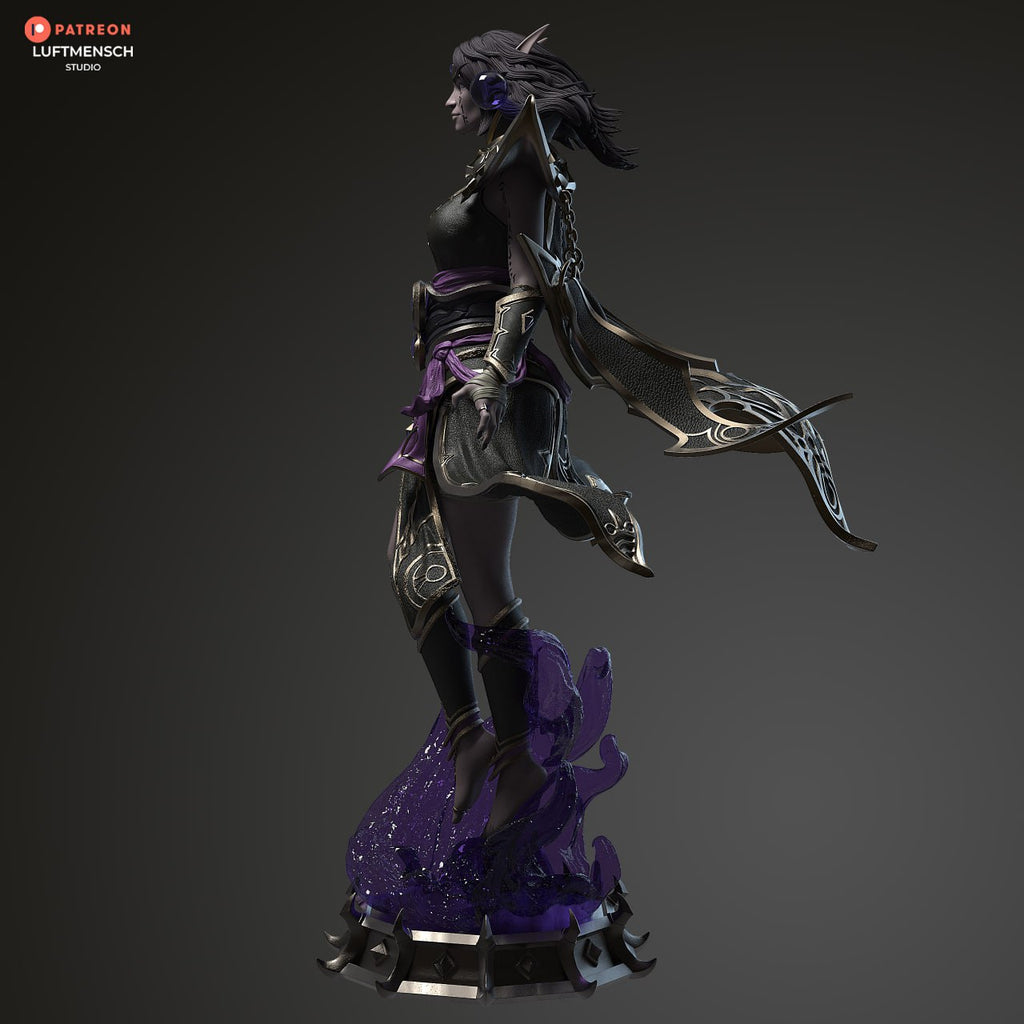Whispering Void Priestess Statue