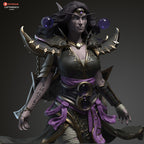 Whispering Void Priestess Statue