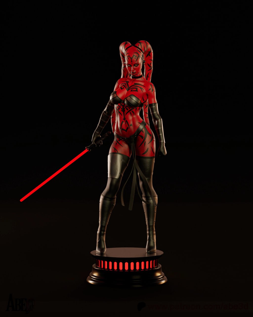 The Scarlet Assassin Statue