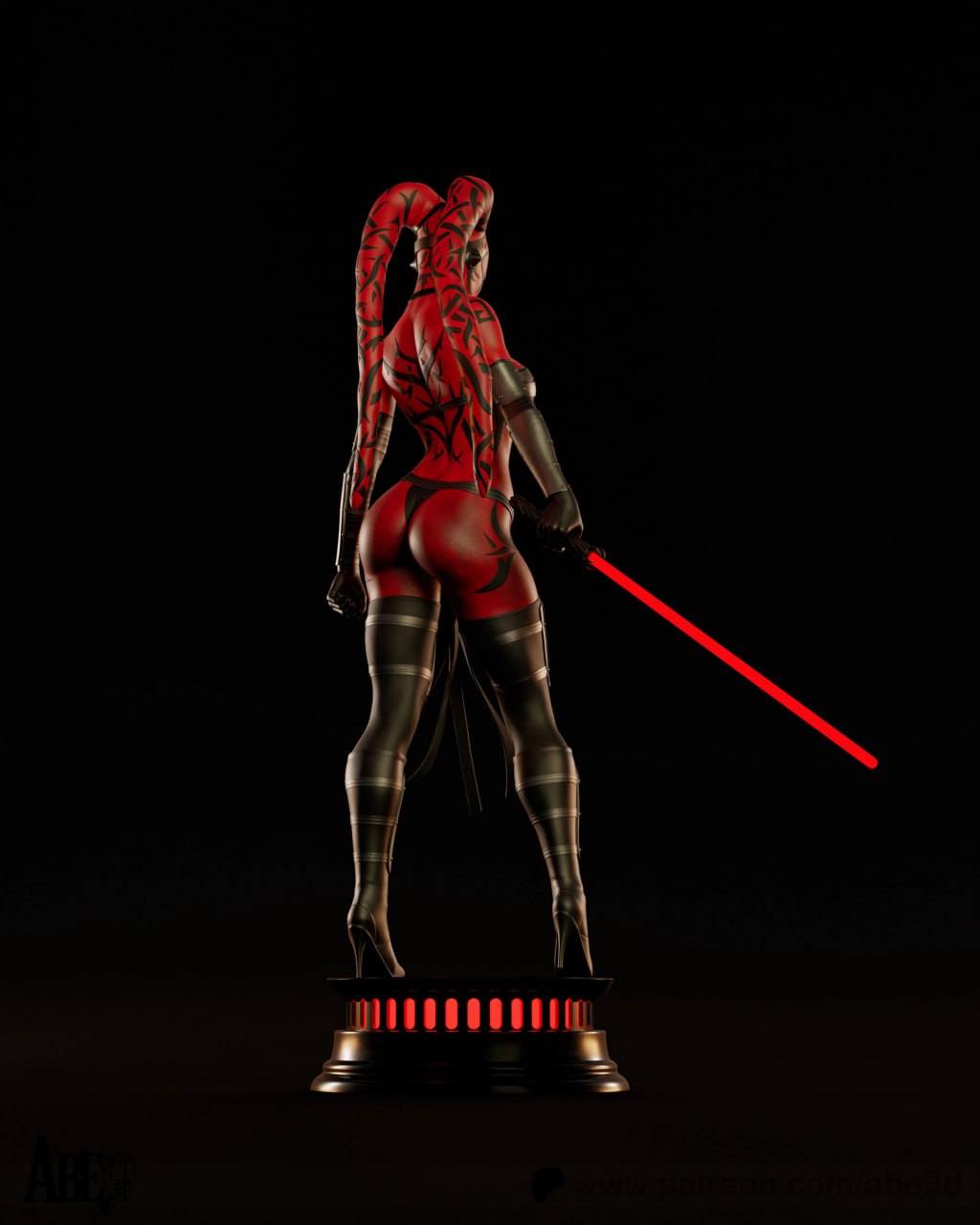 The Scarlet Assassin Statue