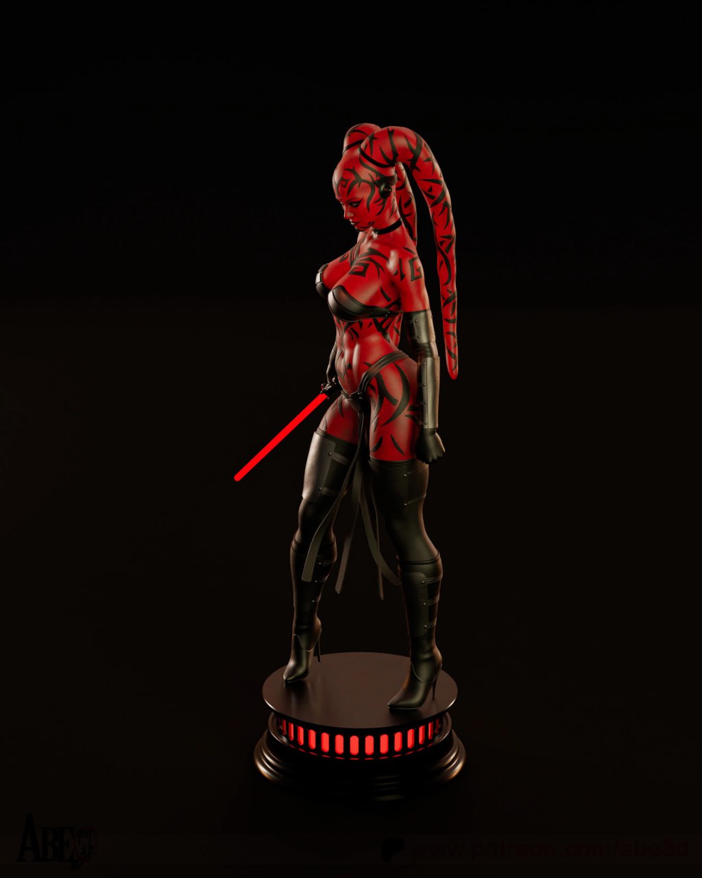 The Scarlet Assassin Statue