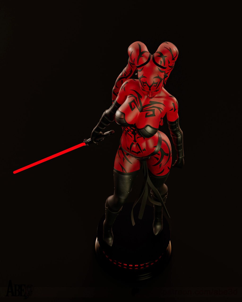 The Scarlet Assassin Statue